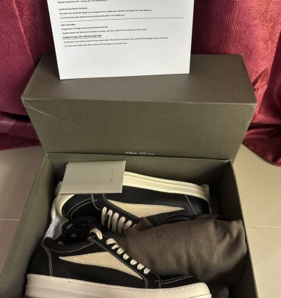 RICK OWENS Strobe vintage low-top sneakers