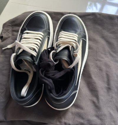 RICK OWENS Strobe vintage low-top sneakers
