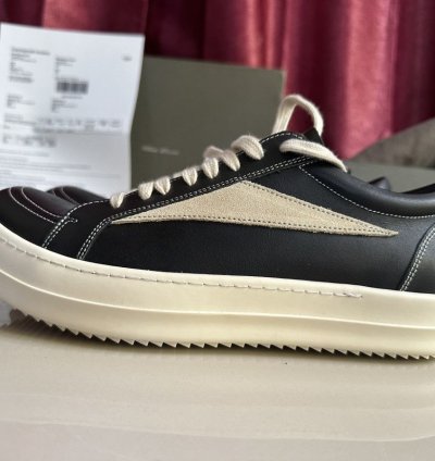 RICK OWENS Strobe vintage low-top sneakers