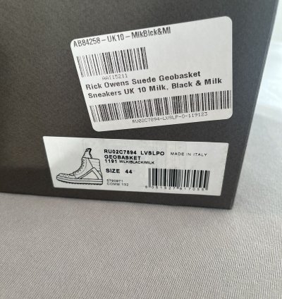 Rick Owens Suede Geobasket
