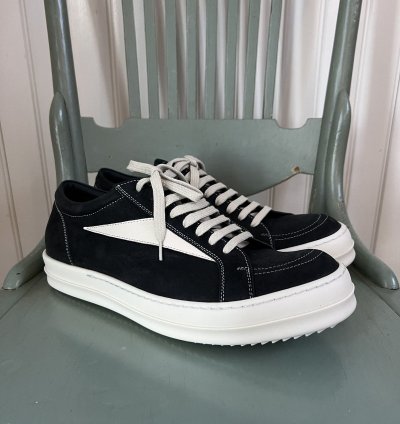Rick Owens Suede Leather Vintage Vans Low Top Sneakers (43)