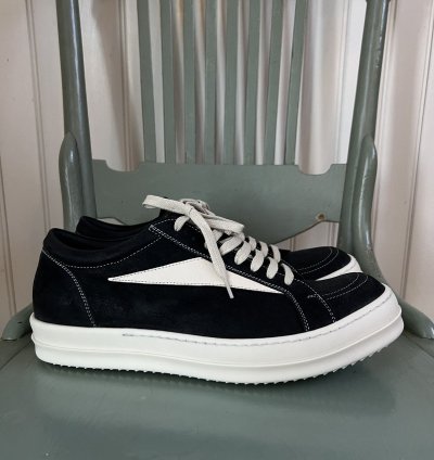 Rick Owens Suede Leather Vintage Vans Low Top Sneakers (43)