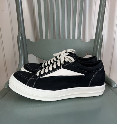 Rick Owens Suede Leather Vintage Vans Low Top Sneakers (43)