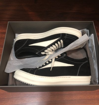 Rick Owens suede vans sneakers