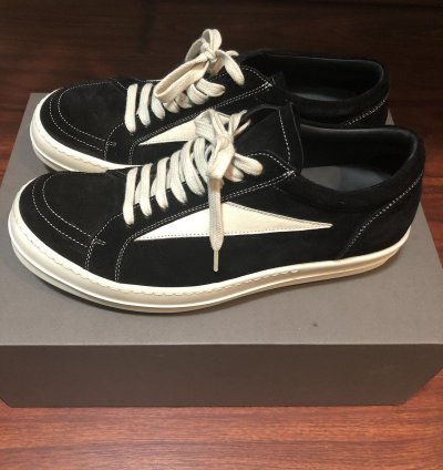 Rick Owens suede vans sneakers