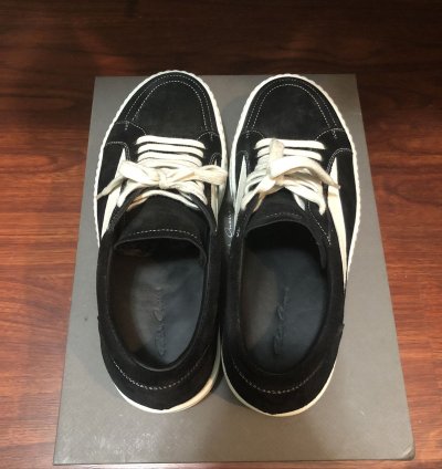 Rick Owens suede vans sneakers