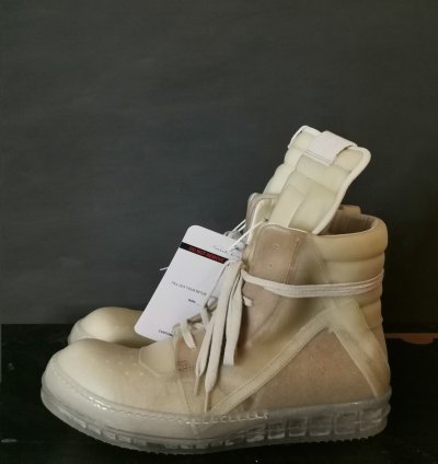 Rick Owens Transparent Leather Geobasket