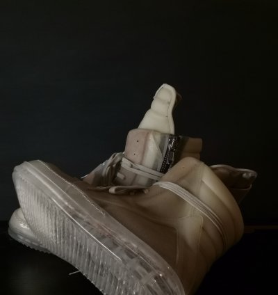 Rick Owens Transparent Leather Geobasket