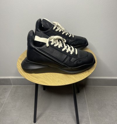 Rick Owens Tripple Black Goth Runners Sneakers