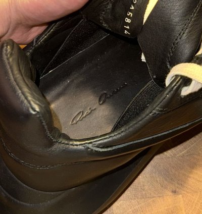 Rick Owens Tripple Black Goth Runners Sneakers