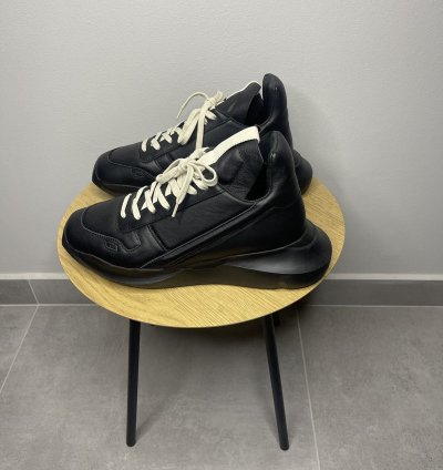 Rick Owens Tripple Black Goth Runners Sneakers