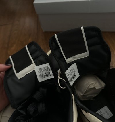 Rick Owens TURBOWPN Converse shoes in Black Cloud Cream
