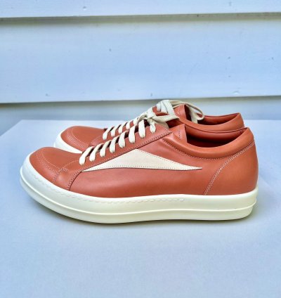 RICK OWENS VANS FW22 STROBE VINTAGE SNEAKER ORANGE