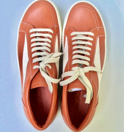 RICK OWENS VANS FW22 STROBE VINTAGE SNEAKER ORANGE