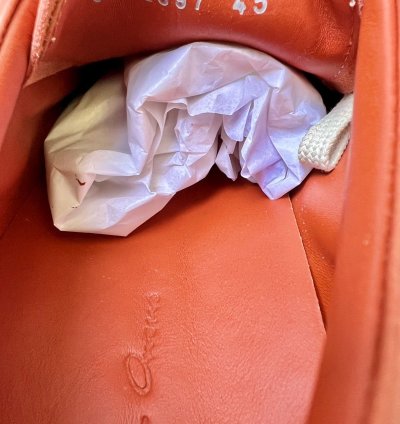 RICK OWENS VANS FW22 STROBE VINTAGE SNEAKER ORANGE