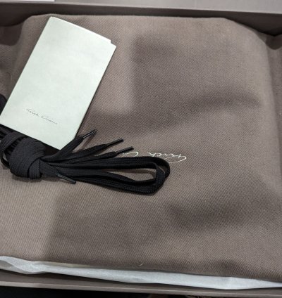 Rick Owens Vans waxy nubuck vintage sneaker black milk