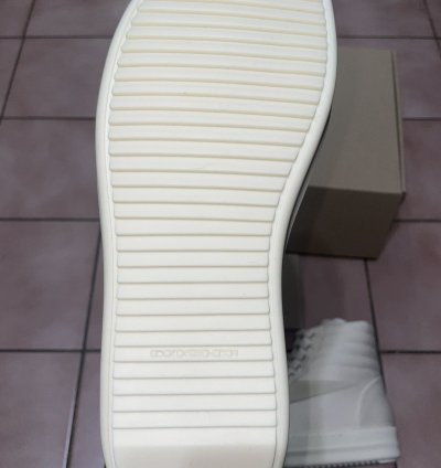 Rick Owens Vintage High Lido doeskin vans sneakers milk