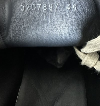Rick Owens Vintage leather sneakers PELLE Black Ramones
