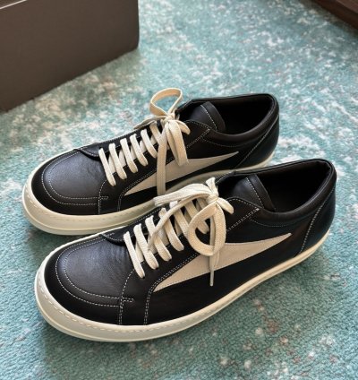 Rick Owens Vintage Leather Sneakers Sz 42