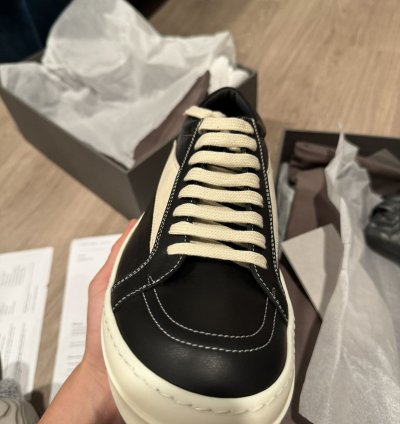 Rick Owens Vintage Leather Sneakers Sz 42