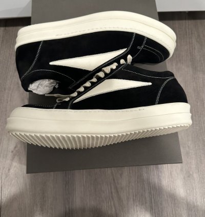 Rick Owens Vintage Low Vans Black Milk Size 39