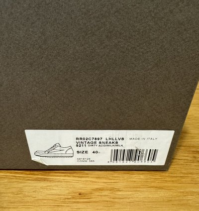 Rick Owens vintage sneakers dirty acid milk size 40