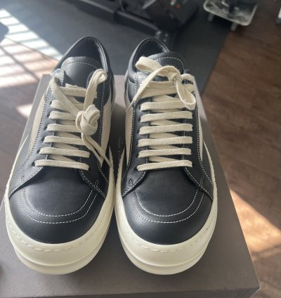 Rick Owens Vintage Sneakers in Black Milk