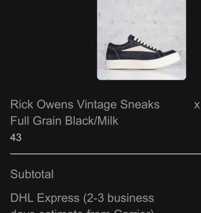 Rick Owens vintage sneakers Sz 43