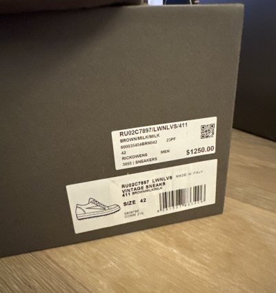 Rick Owens vintage sneaks brown
