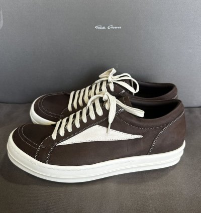 Rick Owens Vintage Sneaks in Brown leather SZ 42 NWB