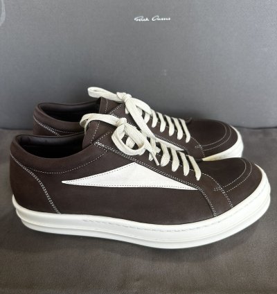 Rick Owens Vintage Sneaks in Brown leather SZ 42 NWB
