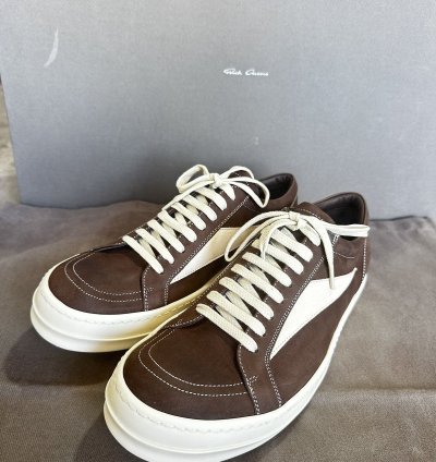 Rick Owens Vintage Sneaks in Brown leather SZ 42 NWB