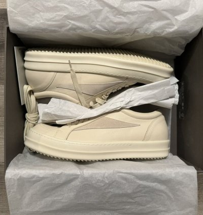 Rick Owens Vintage Sneaks Milk FW24