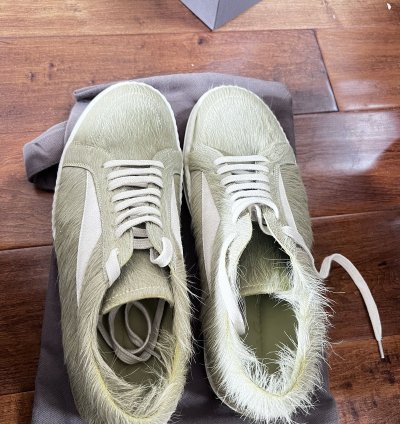 Rick Owens vintage sneaks pony hair
