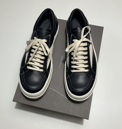 RICK OWENS Vintage Sneaks SS24 LIDO Leather Calf Velour Vans