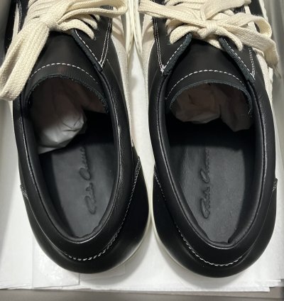 RICK OWENS Vintage Sneaks SS24 LIDO Leather Calf Velour Vans