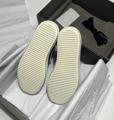 RICK OWENS Vintage Sneaks SS24 LIDO Leather Calf Velour Vans