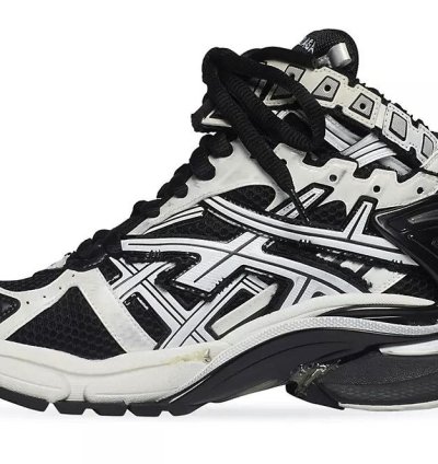 Runner Sneaker High Black White