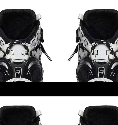 Runner Sneaker High Black White