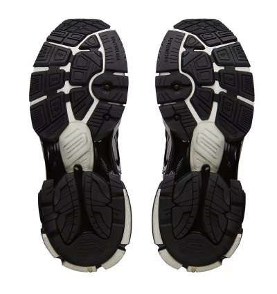 Runner Sneaker High Black White