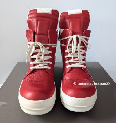 SAMPLE CARDINAL RED GEOBASKET SNEAKERS SS24 LIDO