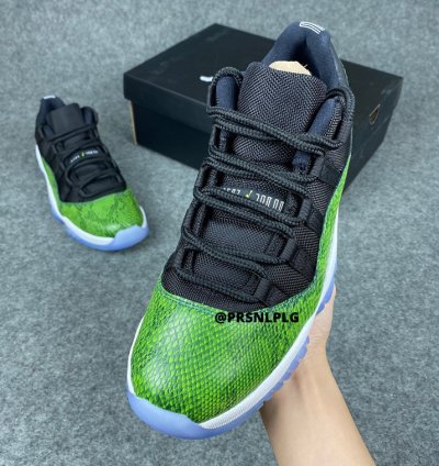 Nike Air Jordan 11 Retro Low Green Snakeskin