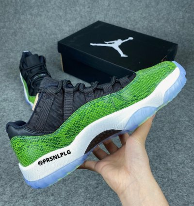 Nike Air Jordan 11 Retro Low Green Snakeskin