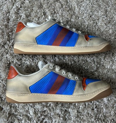 Screener Sneaker BRAND NEW Tan Blue Orange SIZE UK 12 US 13