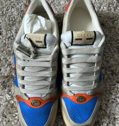 Screener Sneaker BRAND NEW Tan Blue Orange SIZE UK 12 US 13