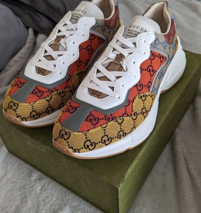 Size 13 5 Gucci multicolor rhyton sneakers