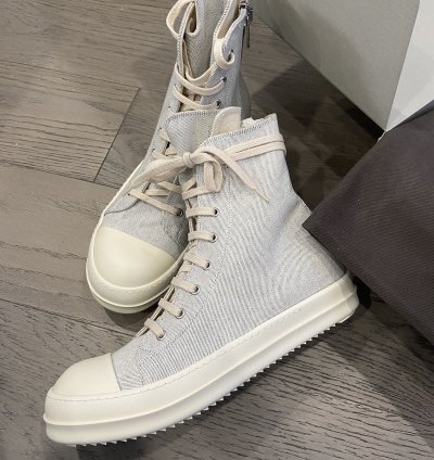 Size 41 NEW WITH TOTE RICK OWENS HIGH TOP RAMONES
