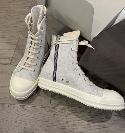 Size 41 NEW WITH TOTE RICK OWENS HIGH TOP RAMONES
