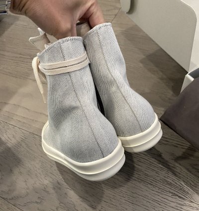 Size 41 NEW WITH TOTE RICK OWENS HIGH TOP RAMONES