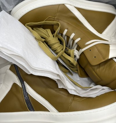 SS22 NEW Rick Owens Sulphate Geobasket Sneakers Fogachine
